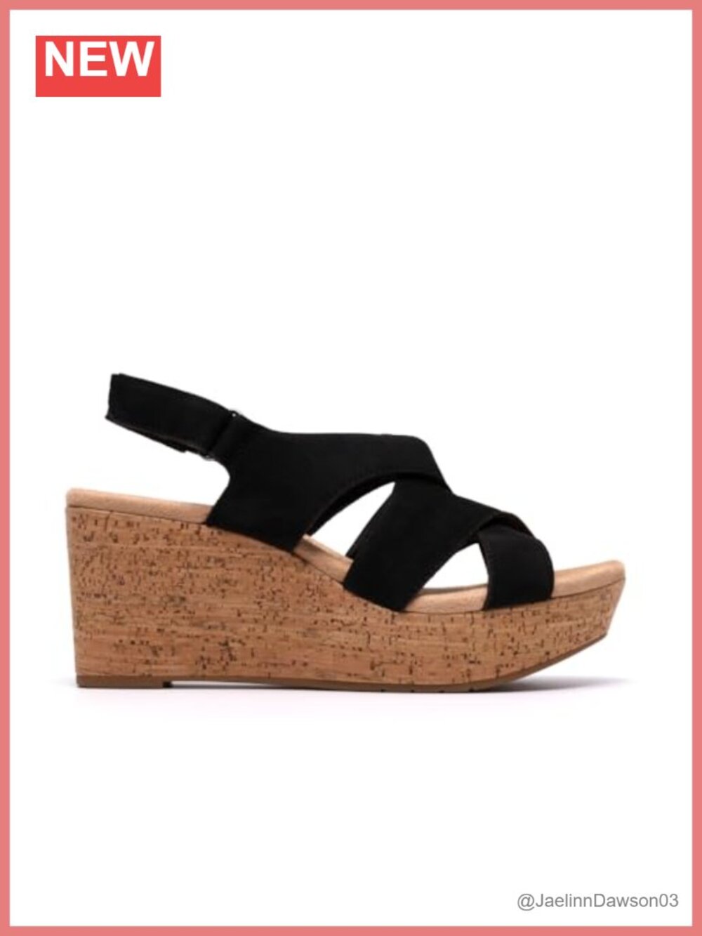Heeled Slingback Sandals with Cushion Soft Footbed Wedges Open Toe womens